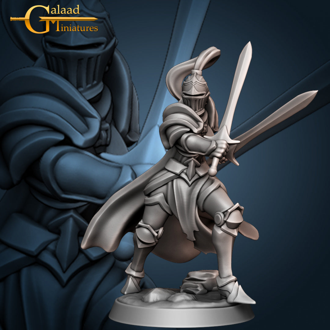 Knight Female Duel Wield: For D&D Campaigns & Tabletop Games