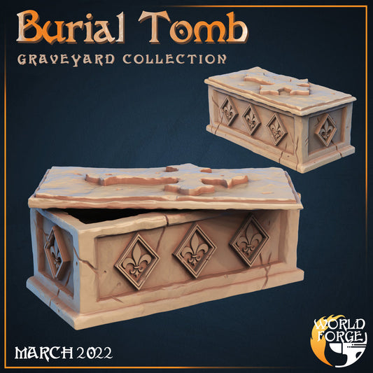 Graveyard Burial Tomb 3D Resin Printed DnD (D&D) Pathfinder Miniatures