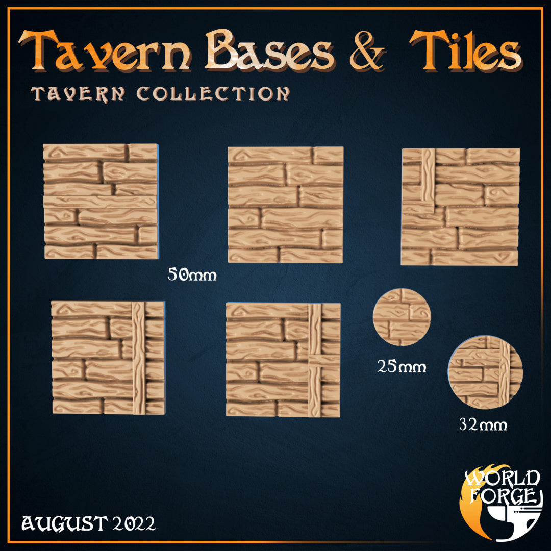 Arcane Dragon Tavern Bases & Tiles 3D Resin Printed DnD (D&D) Pathfinder Miniatures