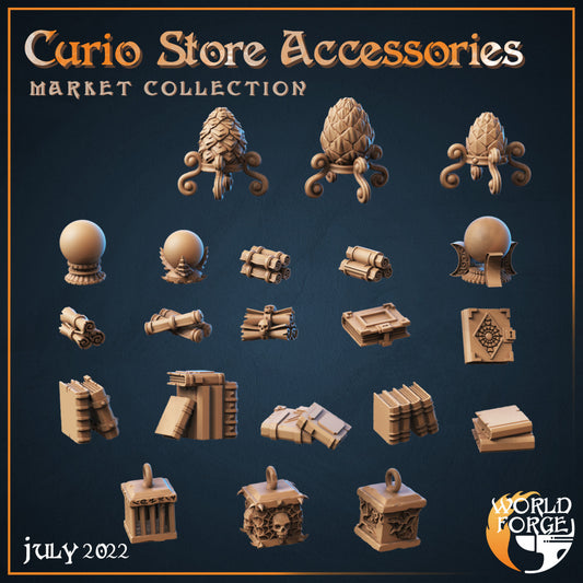 Market Collection 2 Curio Store Accessories 3D Resin Printed DnD (D&D) Pathfinder Miniatures