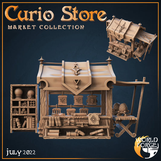 Market Collection 2 Curio Store 3D Resin Printed DnD (D&D) Pathfinder Miniatures