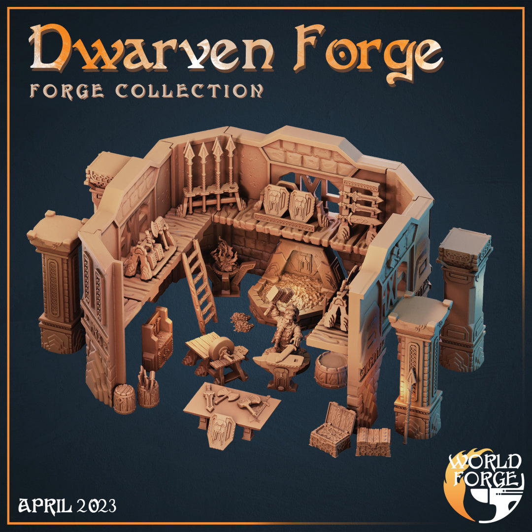 Dwarven Forge Complete Set 3D Resin Printed DnD (D&D) Pathfinder Miniatures