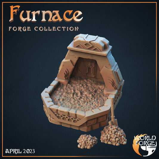 Dwarven Forge Furnace 3D Resin Printed DnD (D&D) Pathfinder Miniatures