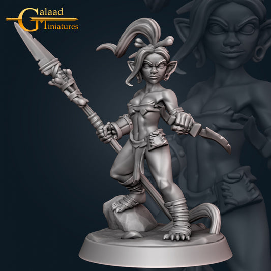 Goblin Female Fighter-01: For D&D Campaigns & Tabletop Games
