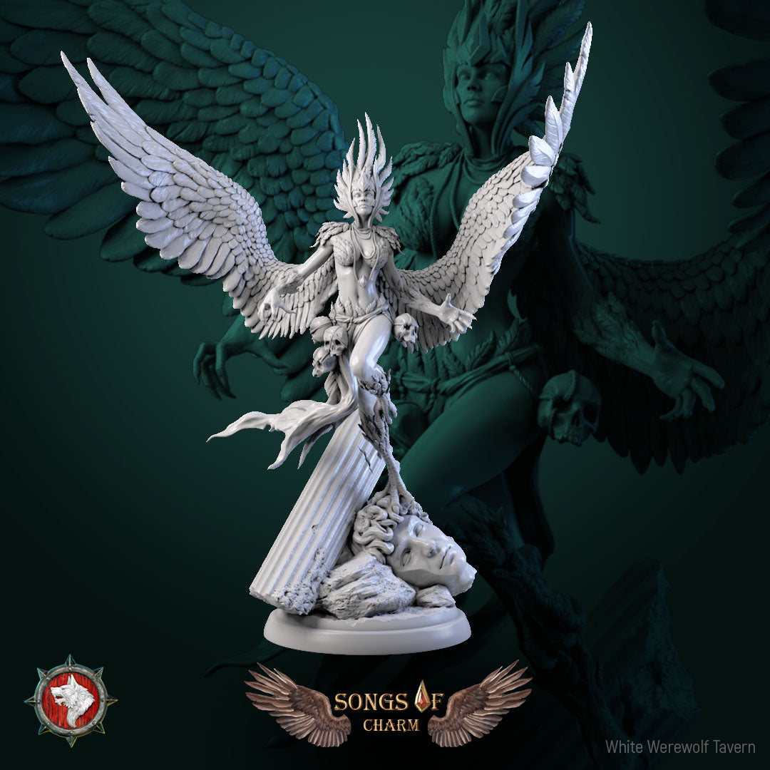 Harpy Queen Statue- For D&D Campaigns & Tabletop Games