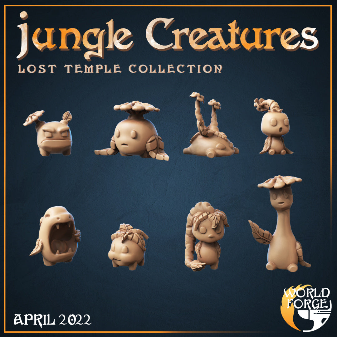 Lost Temple Ruins Jungle Creatures 3D Resin Printed DnD (D&D) Pathfinder Miniatures