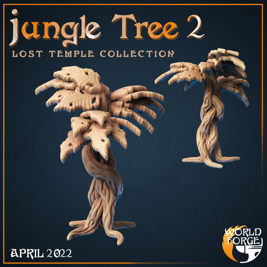 Lost Temple Ruins Jungle Tree 2 3D Resin Printed DnD (D&D) Pathfinder Miniatures