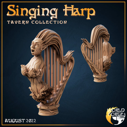 Arcane Dragon Tavern Singing Harp 3D Resin Printed DnD (D&D) Pathfinder Miniatures