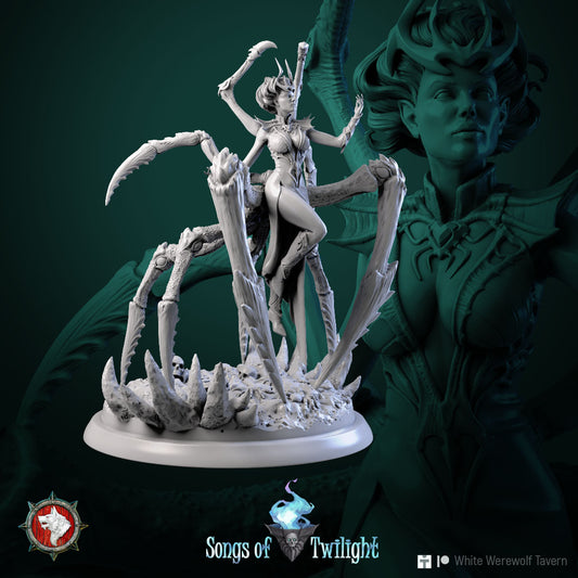 Spider Goddess Lerath - 3D Resin Printed DnD (D&D) Pathfinder Miniatures