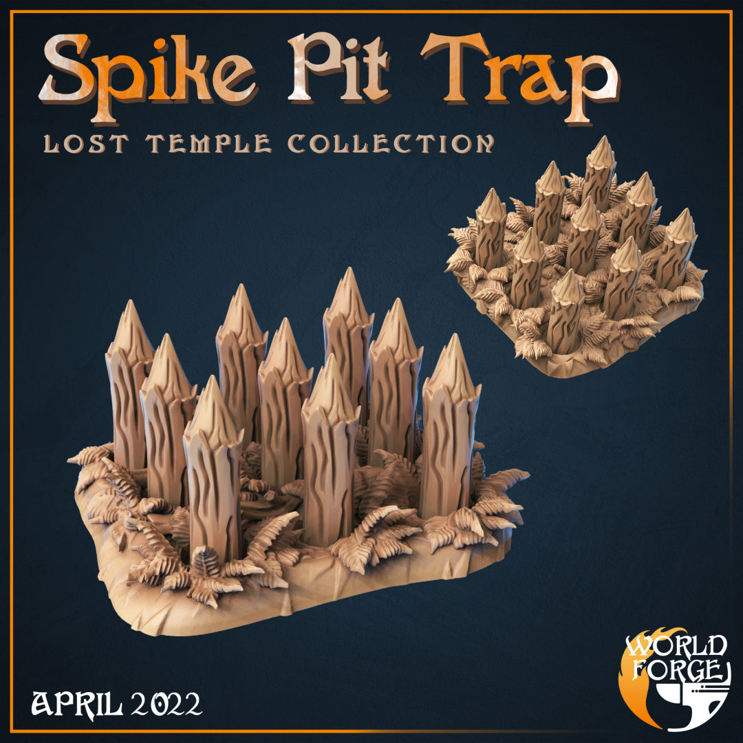 Lost Temple Ruins Spike Pit Trap 3D Resin Printed DnD (D&D) Pathfinder Miniatures