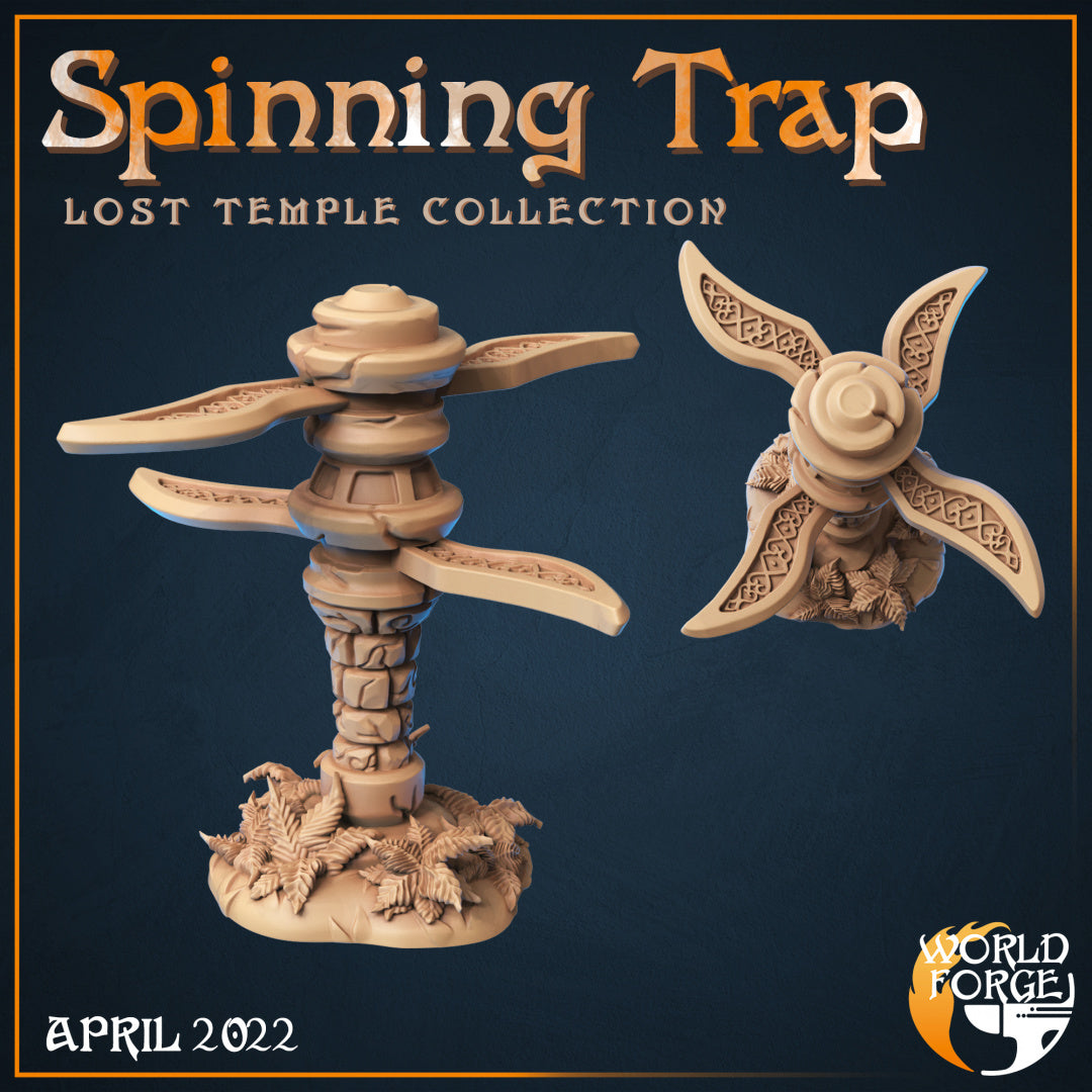 Lost Temple Ruins Spinning Trap 3D Resin Printed DnD (D&D) Pathfinder Miniatures