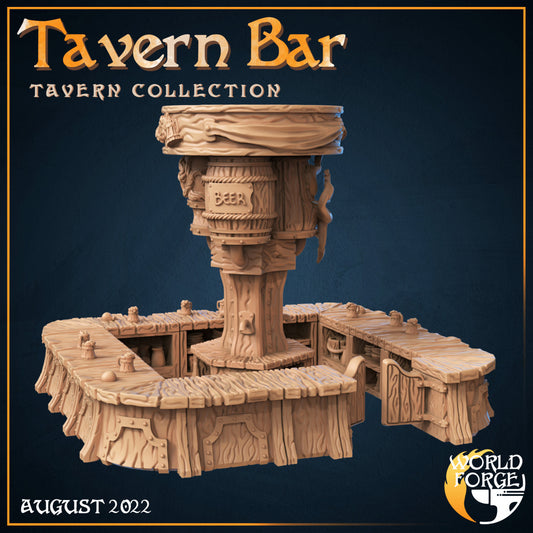 Arcane Dragon Tavern Bar 3D Resin Printed DnD (D&D) Pathfinder Miniatures