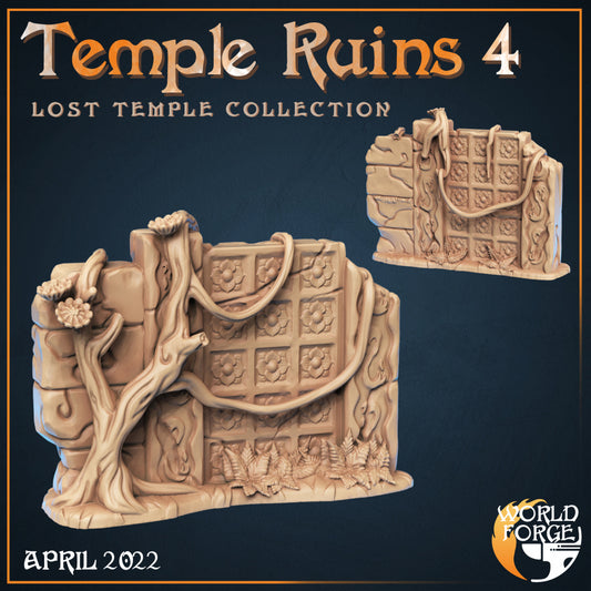 Lost Temple Ruins - Ruins 4 3D Resin Printed DnD (D&D) Pathfinder Miniatures