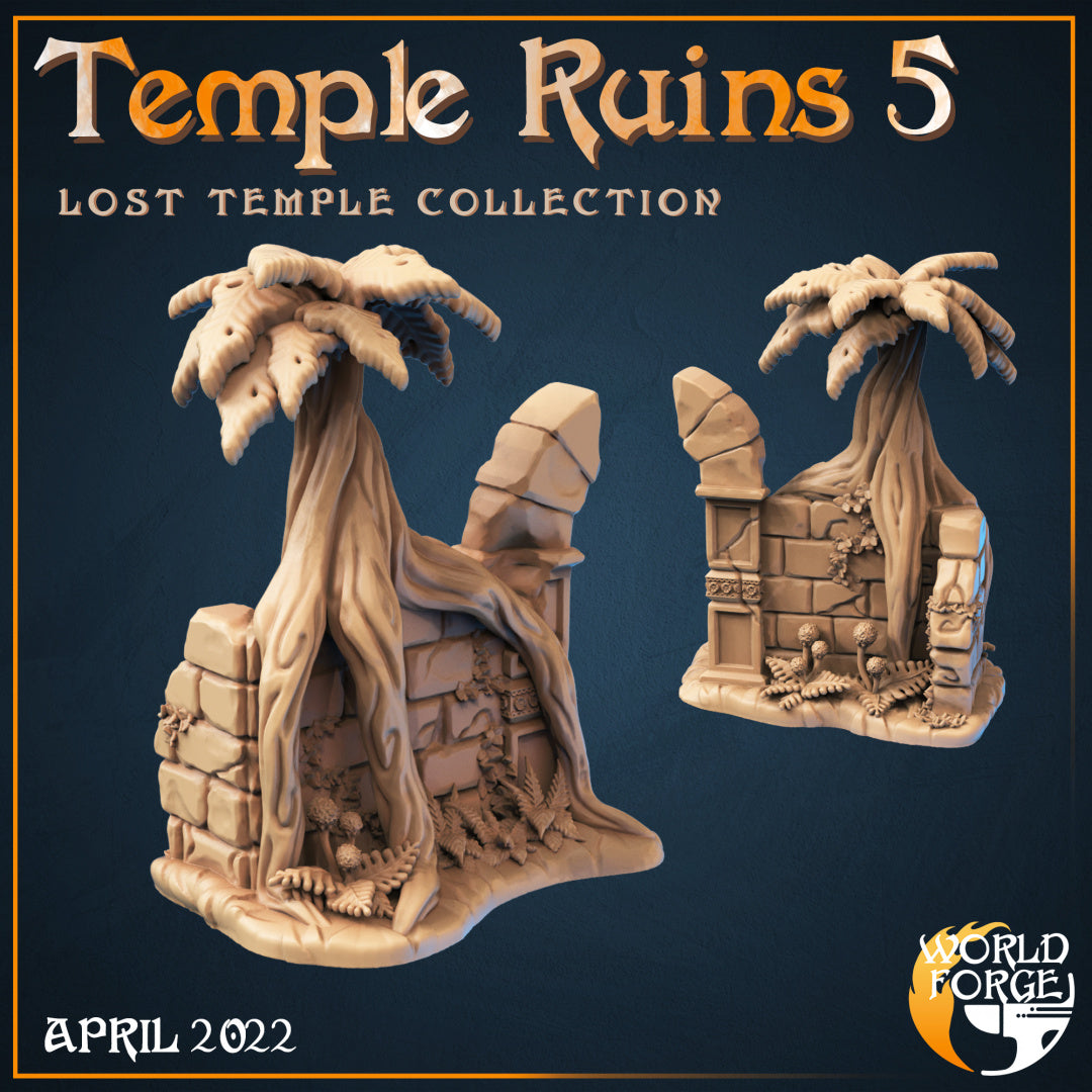 Lost Temple Ruins - Ruins 5 3D Resin Printed DnD (D&D) Pathfinder Miniatures